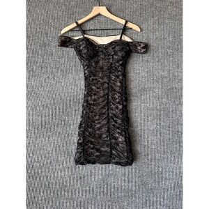 BCX Dress Women XS Floral Goth Glam Whimsigoth Date Night Cocktail Party Dress